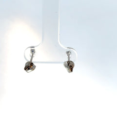 Aretes Zafiro en Oro Blanco