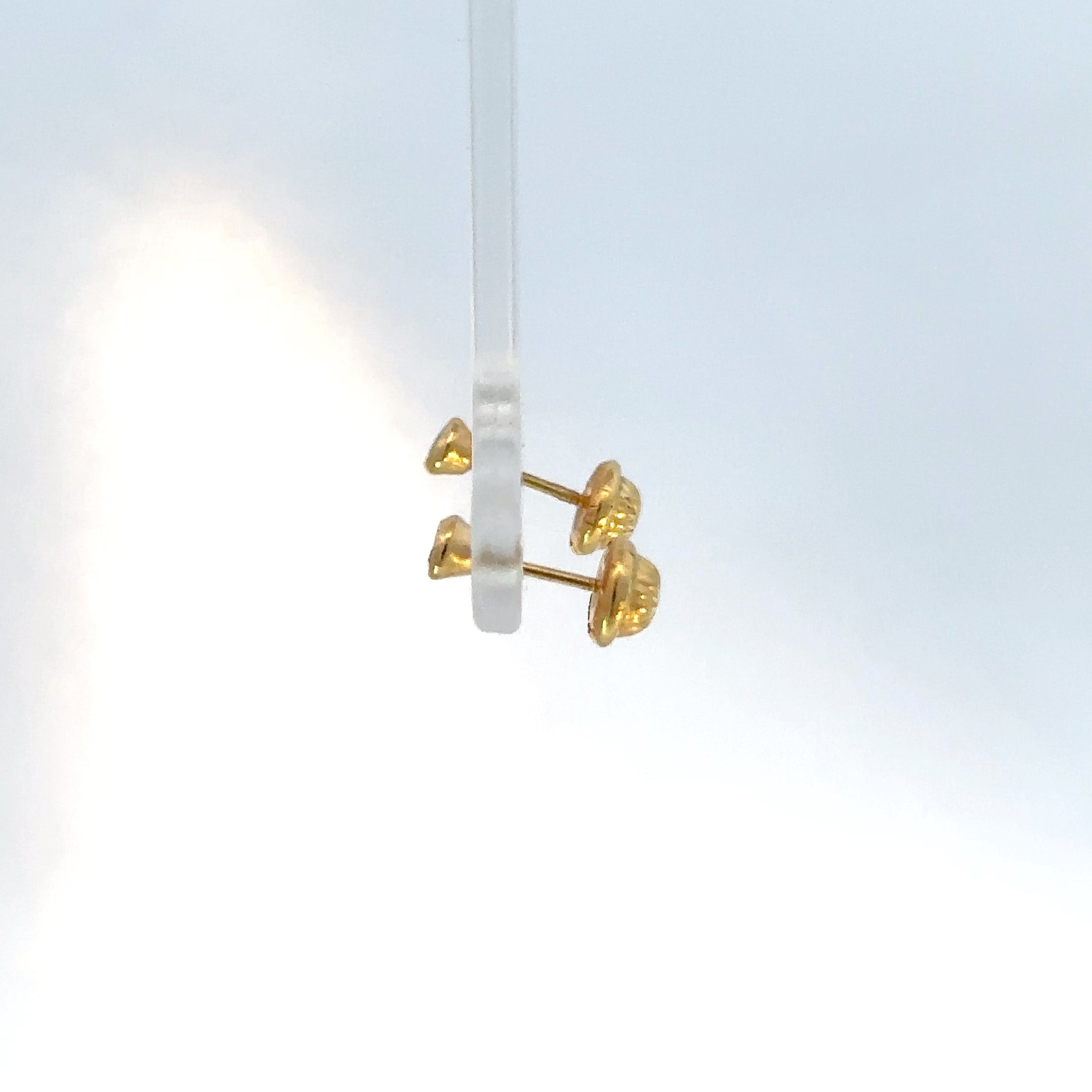 Topos oro amarillo circon bisel