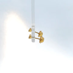 Topos oro amarillo circon bisel