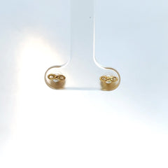 Aretes Infinito en Oro Amarillo