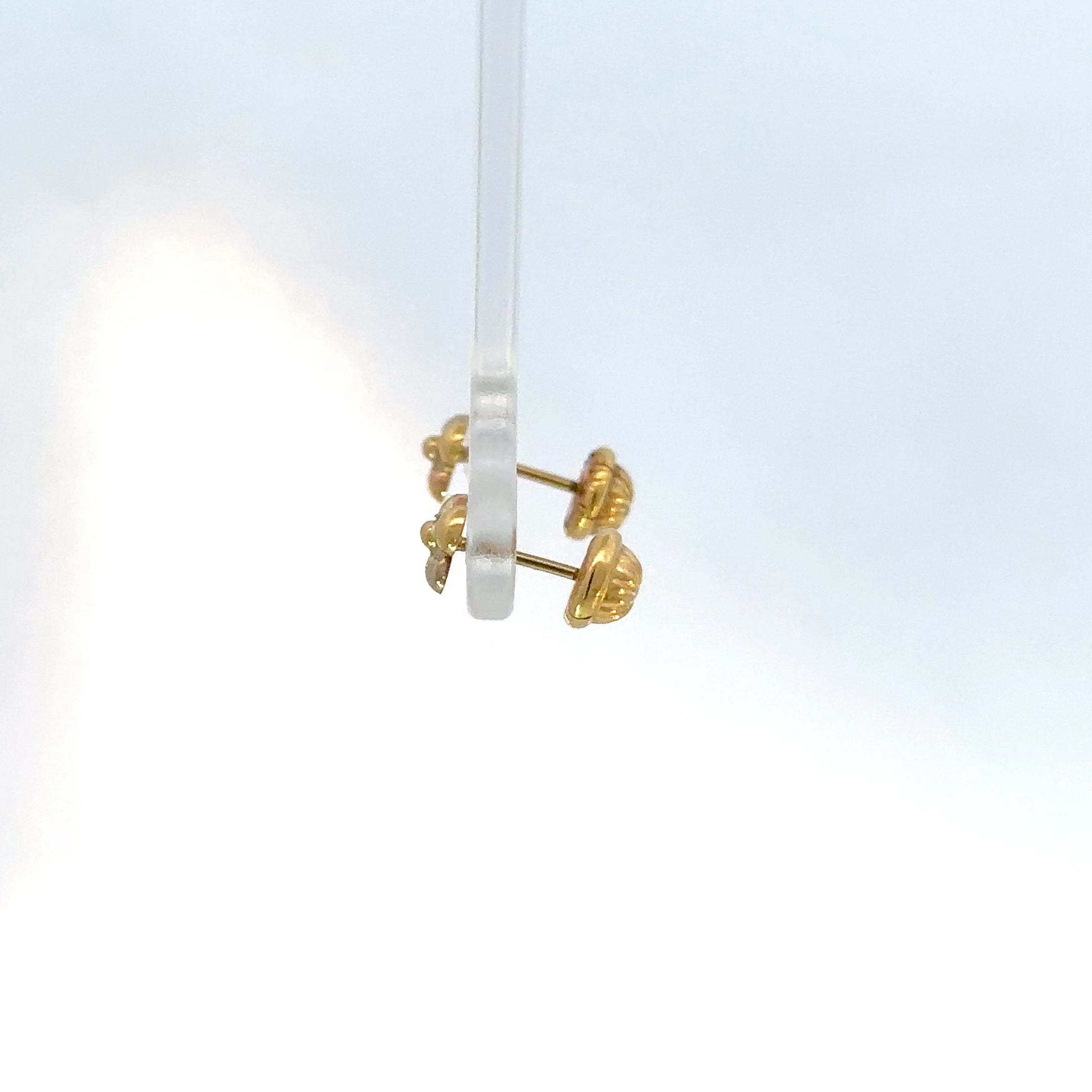 Aretes Trébol en Tres Oros