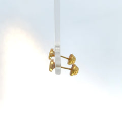 Topos oro amarillo circon bisel