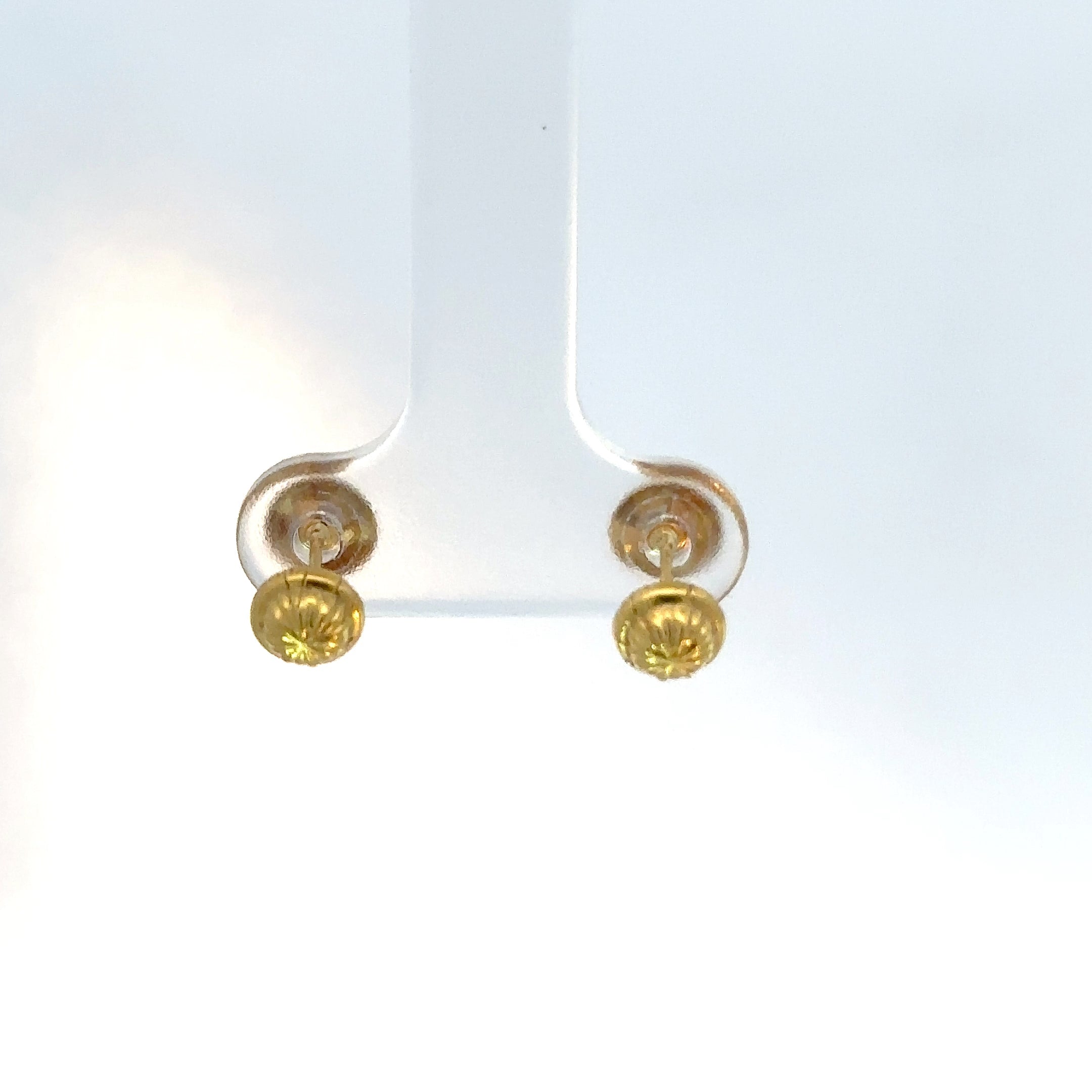 Topos oro amarillo circon bisel