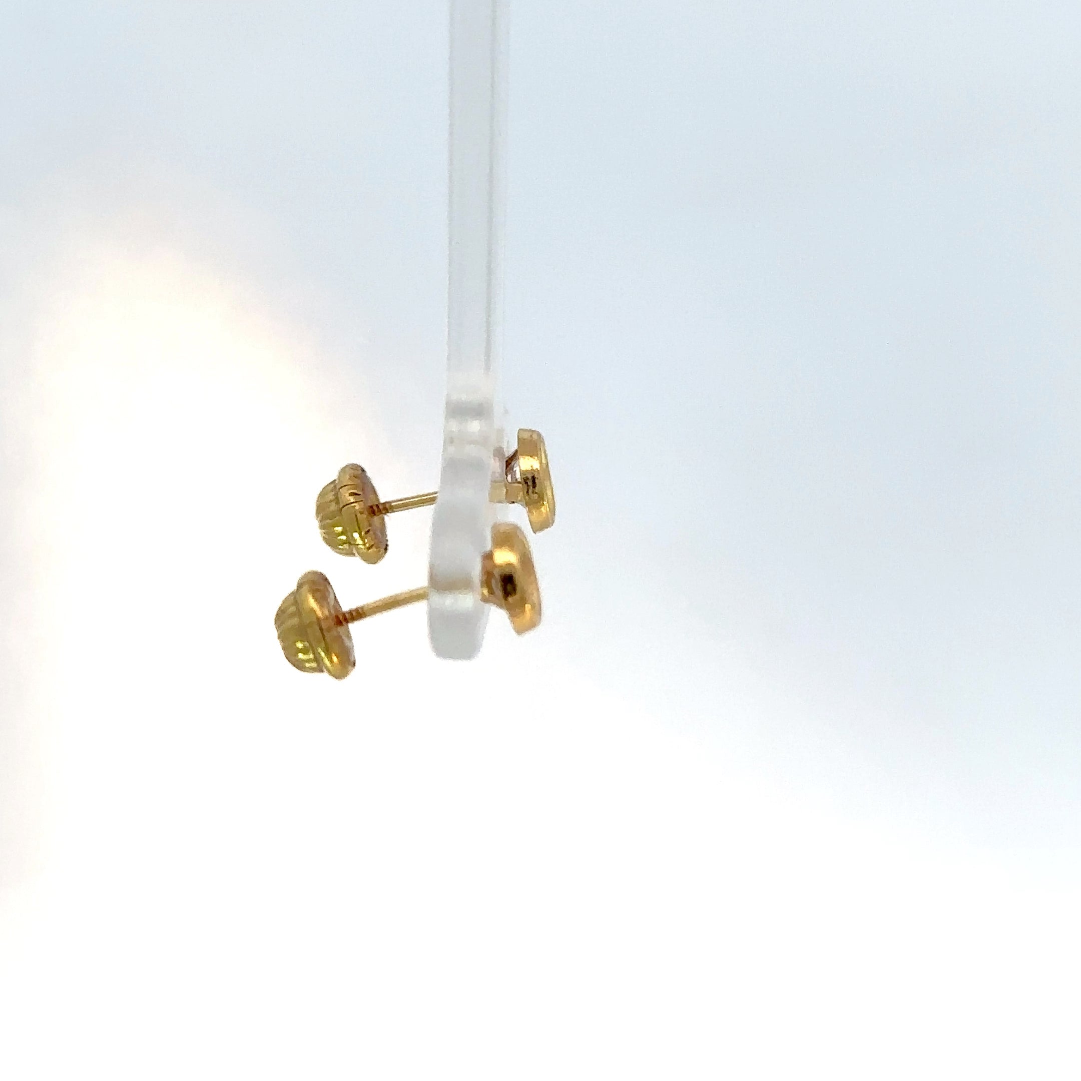 Topos oro amarillo circon bisel