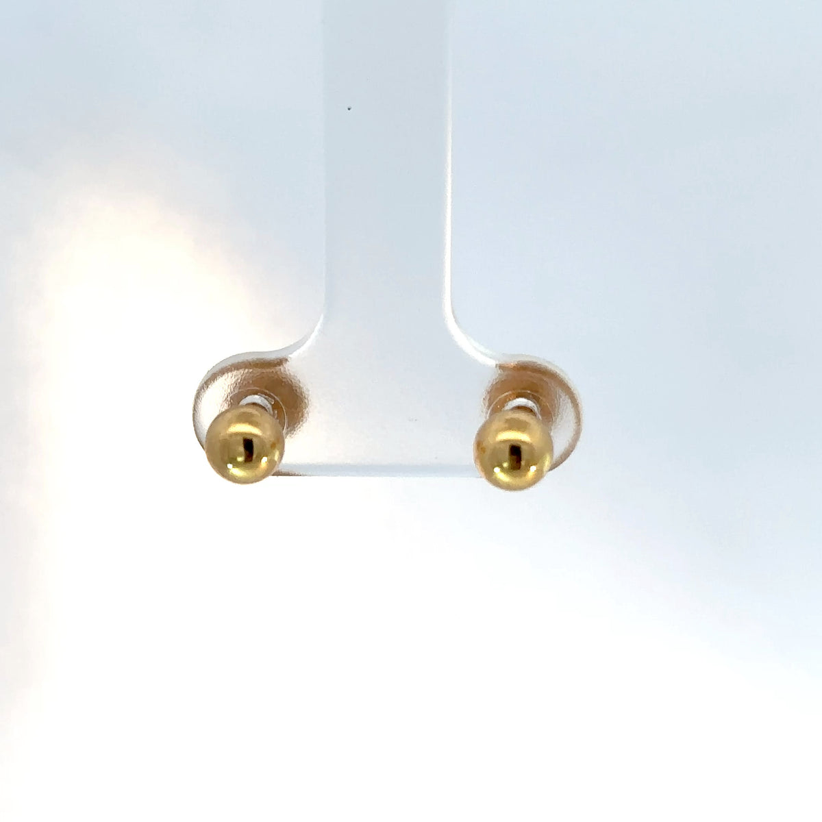 Aretes Bola en Oro Amarillo 6mm