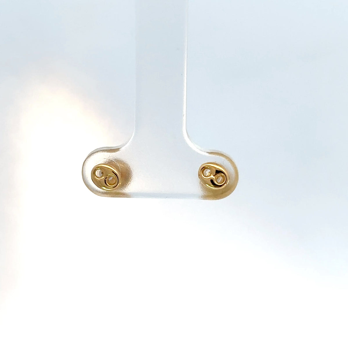 Aretes boton Gucc en Oro Amarillo