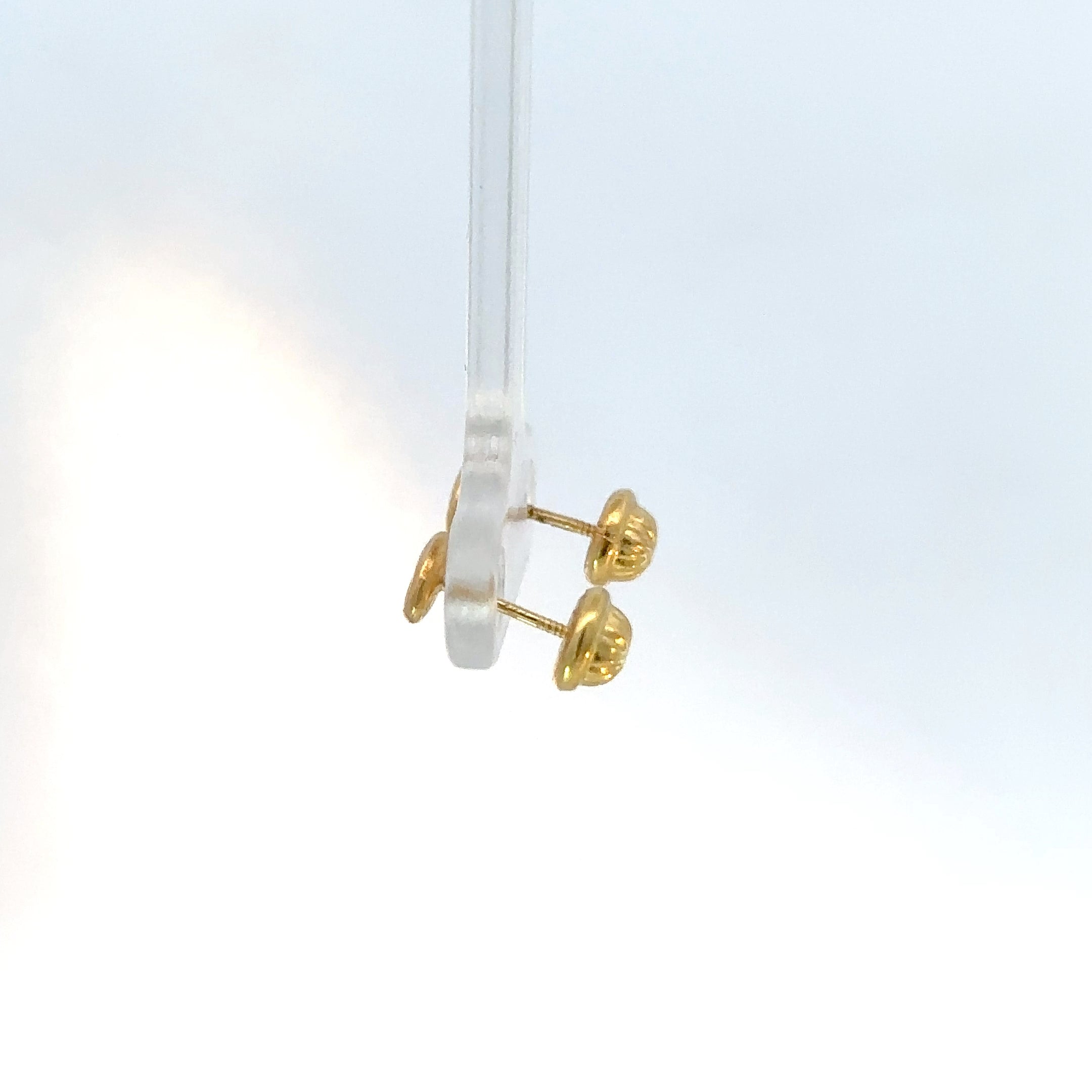 Aretes boton Gucc en Oro Amarillo