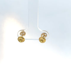 Aretes boton Gucc en Oro Amarillo