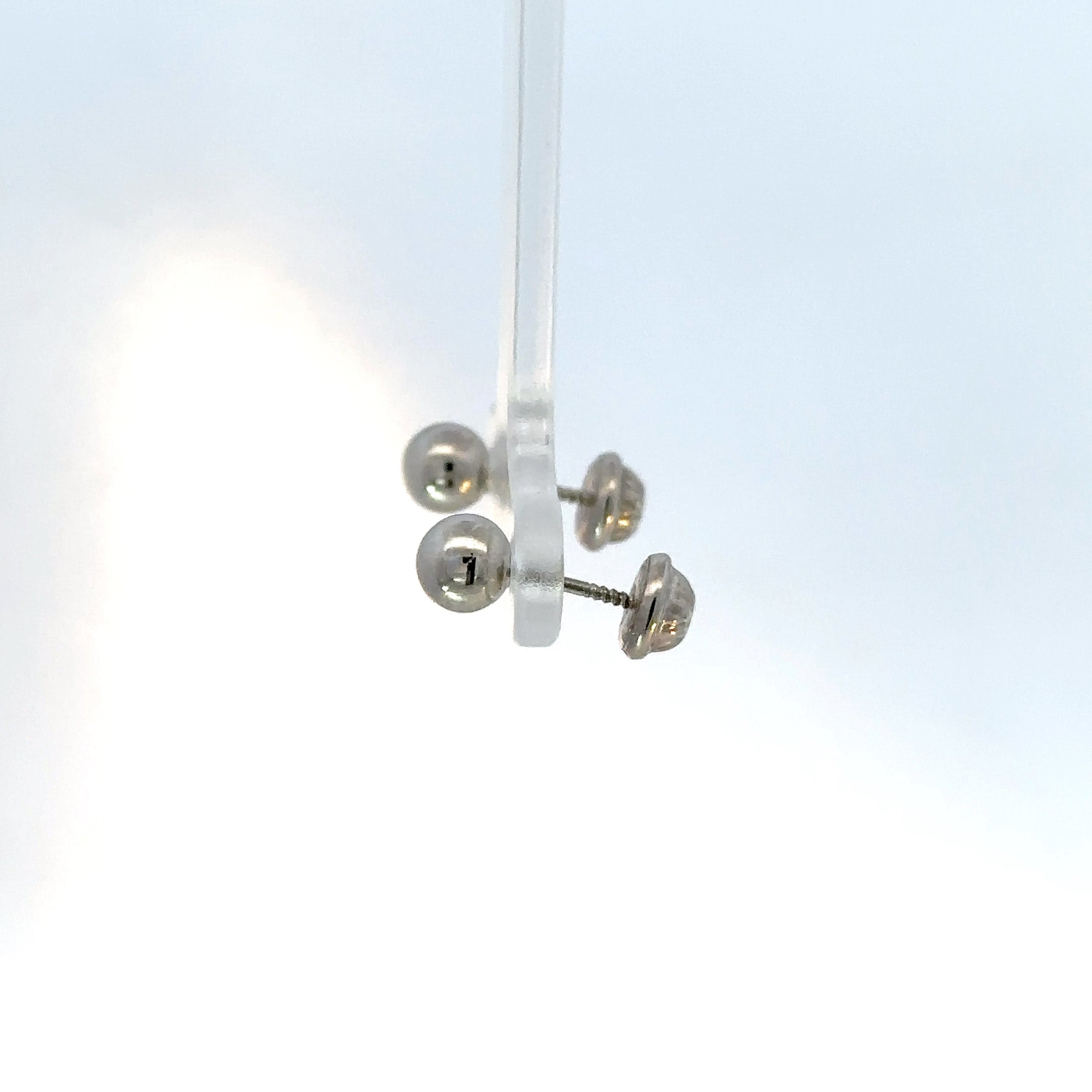 Topos bola 7mm oro blanco