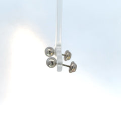 Topos bola 7mm oro blanco