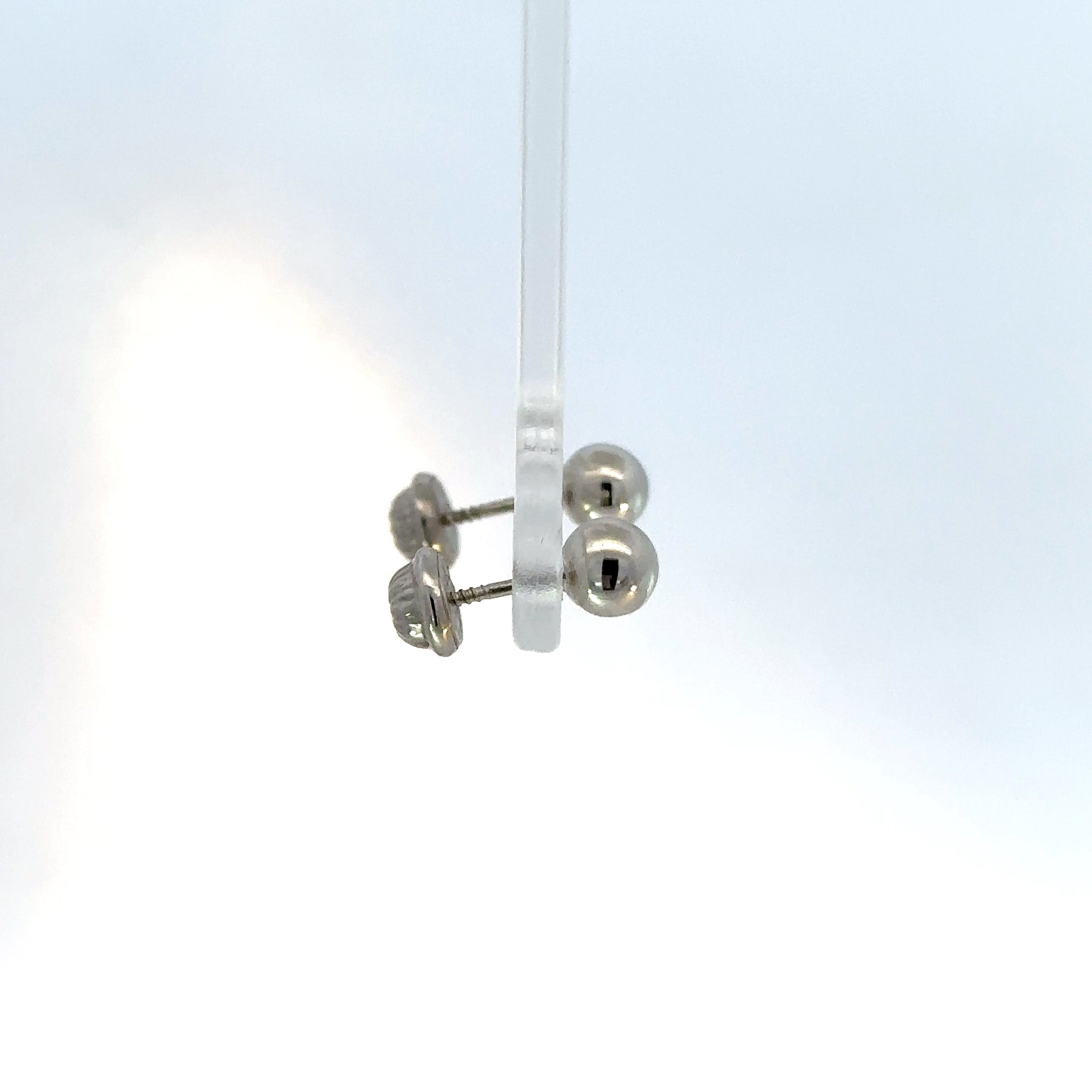 Topos bola 7mm oro blanco