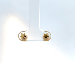 Aretes Estrella en Oro Amarillo