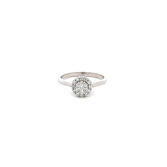 Anillo ilusión Diamantes - Oro blanco