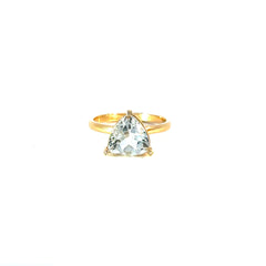 Anillo Topacio Sky blue con diamantes