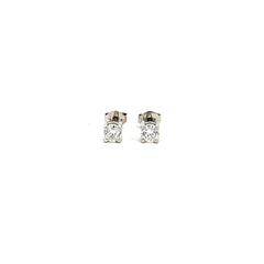 Topos con Diamantes 0.61 ct - Oro blanco