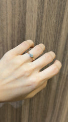 Anillo de compromiso Solitario con Diamante de Laboratorio