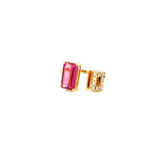 Anillo Toi et moi - Turmalina y diamantes