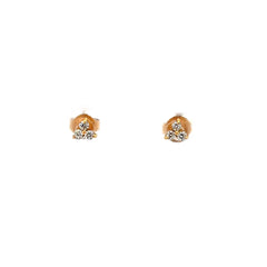 Aretes Trebol diamantes