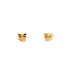 Aretes Libélula - Oro amarillo