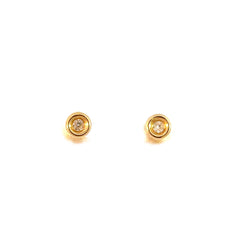 Topos Dona con circón - Oro amarillo