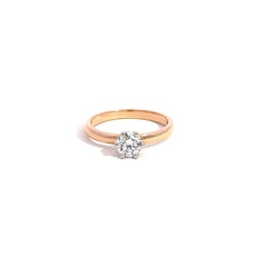 Anillo de compromiso Solitario con Diamante de Laboratorio