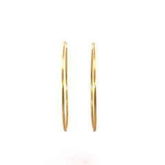 Candonga oro amarillo grande tubular