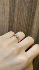 Anillo de compromiso Solitario con Diamante de Laboratorio