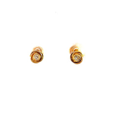 Topos Nudo con circón - Oro amarillo